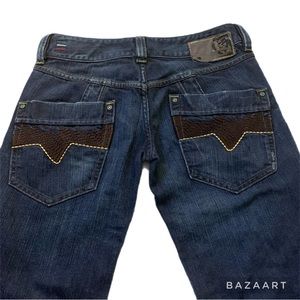 Diesel women’s Pacee wide leg trouser jeans Size 27 💫 unique and rare find!